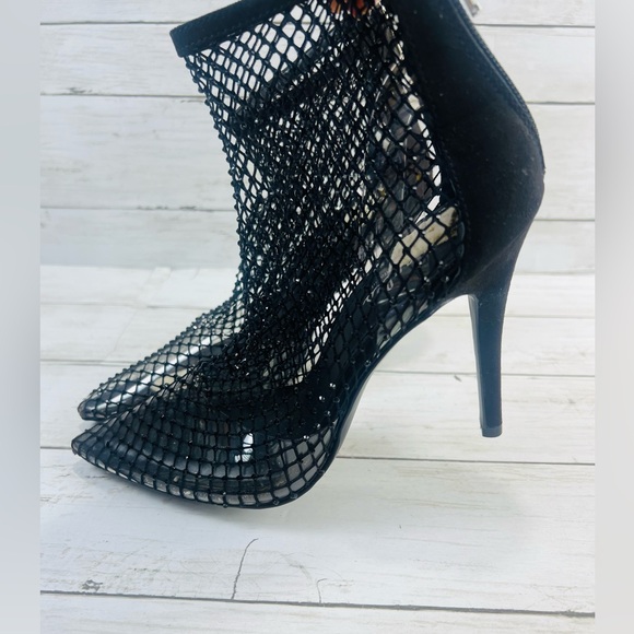 Charles By Charles David Afterhours Rhinestone Mesh Bootie Size 7M High … - Picture 11 of 11